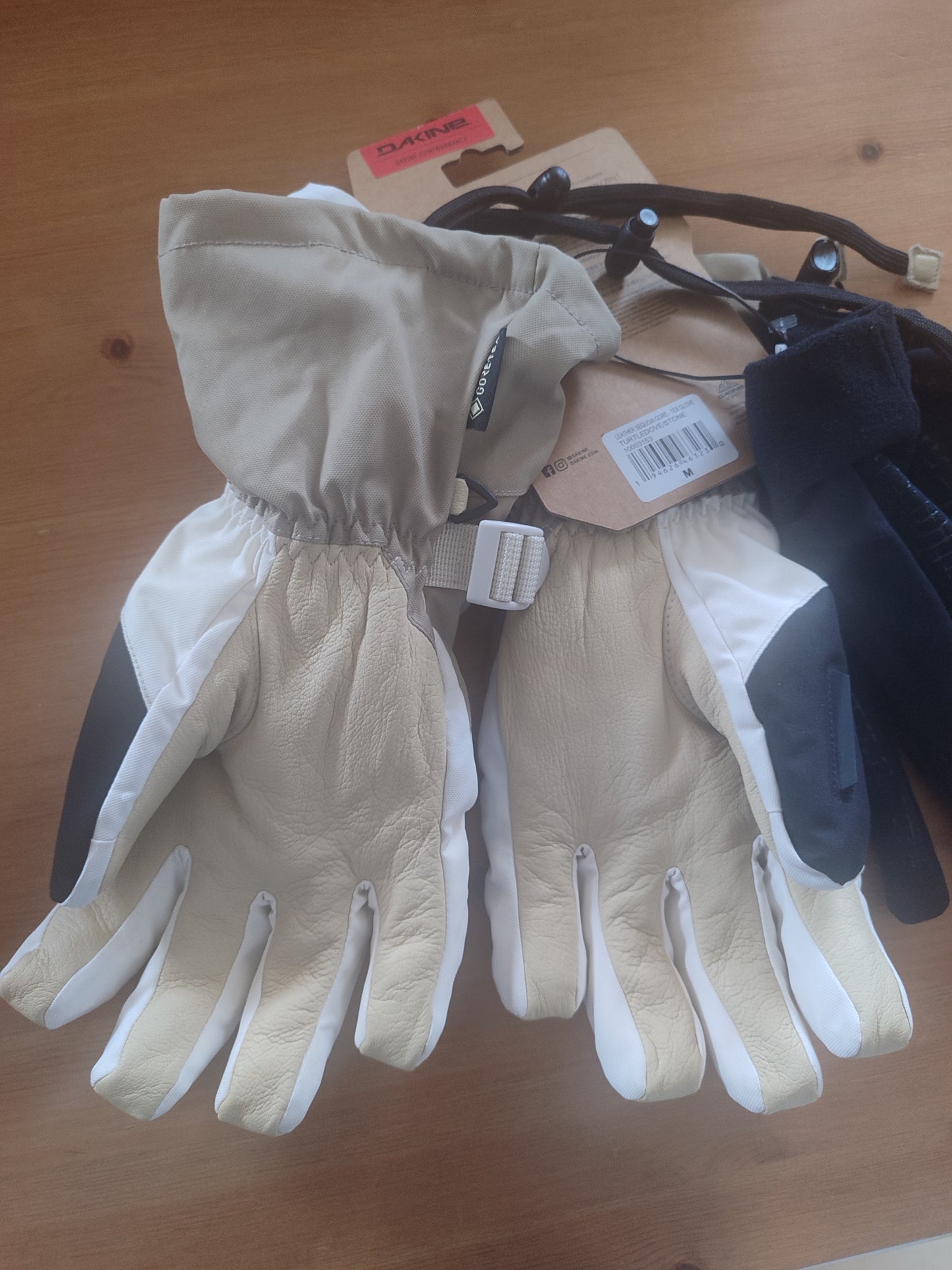 Gants double DAKINE Leather Sequoia Goretex - Femme