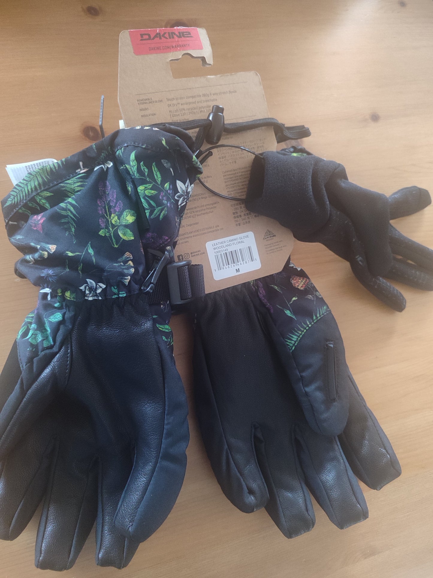 Gants double DAKINE Leather Camino - Femme