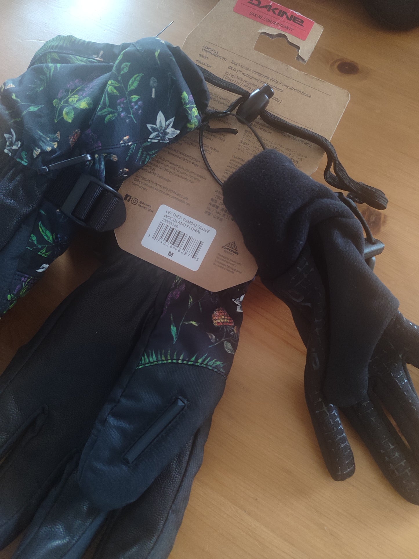 Gants double DAKINE Leather Camino - Femme